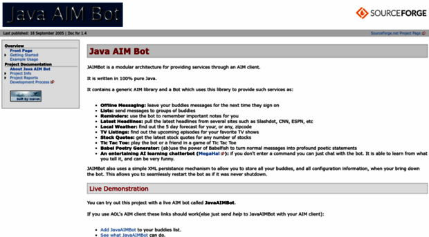 jaimbot.sourceforge.net