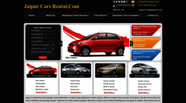 jaipurcarsrental.com