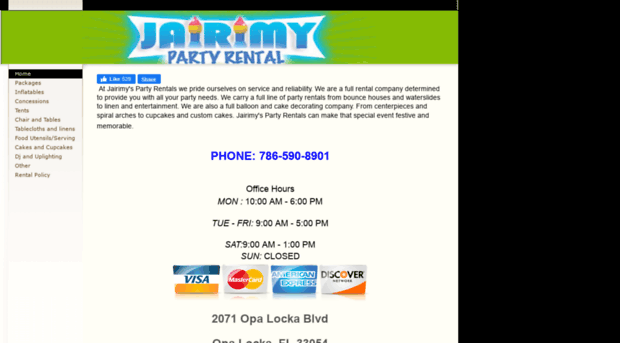 jairimyspartyrentals.com