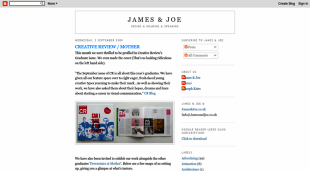 jamesandjoecreative.blogspot.com