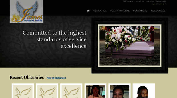 jamesfuneralhme.com - Home | James Funeral Home of L... - James Funeral Hme