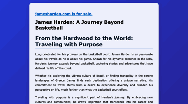 jamesharden.com
