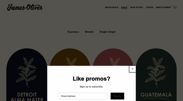 jamesolivercoffee.com