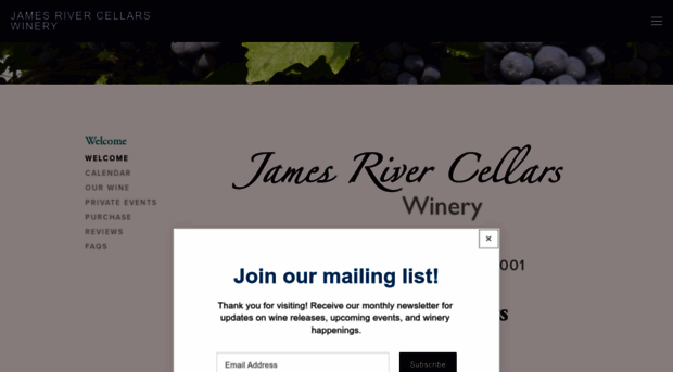 jamesrivercellars.com