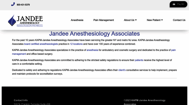 jandeeanesthesiology.com