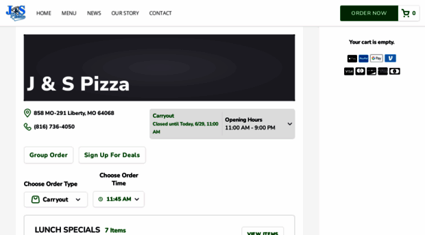 jandspizzaliberty.com