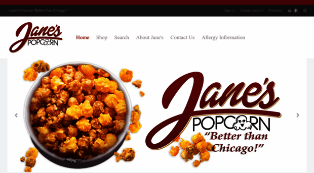 janespopcorn.com