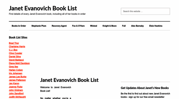 janetevanovichbooklist.com