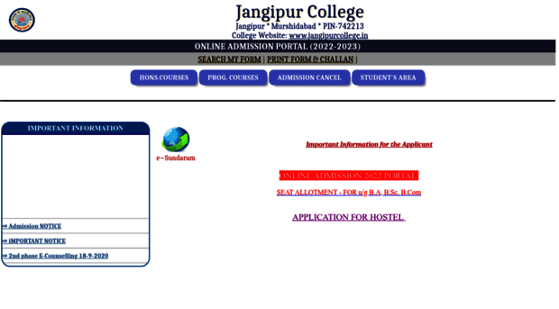 jangipurcollegeonline.com