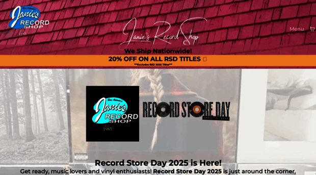 janiesrecordshop.com