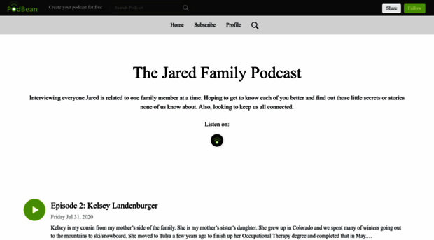 jaredfamily.podbean.com