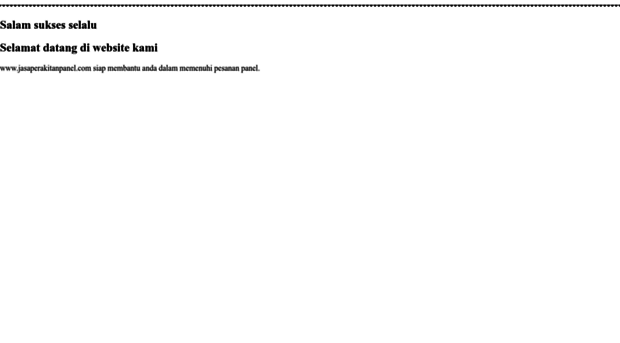 jasaperakitanpanel.com