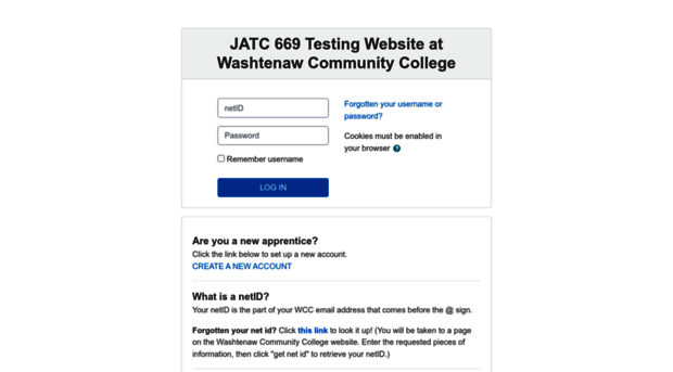 jatc669.wccnet.edu - JATC 669 Testing Website at Wa... - JATC 669 ...