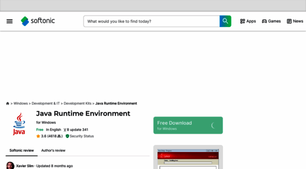 java-runtime-environment.en.softonic.com