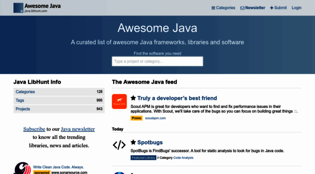 java.libhunt.com