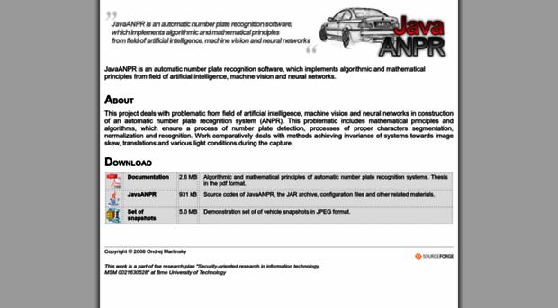 javaanpr.sourceforge.net