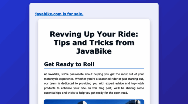 javabike.com