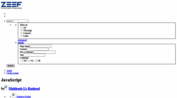 javascript.zeef.com