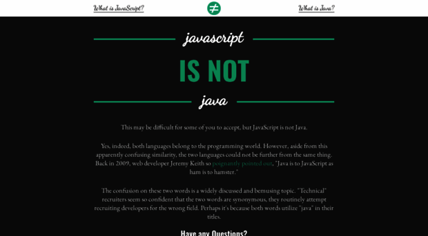 javascriptisnotjava.com