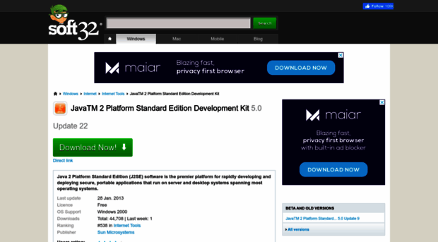 javatm-2-platform-standard-edition-development-kit.soft32.com
