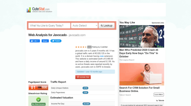 javocado.com.cutestat.com