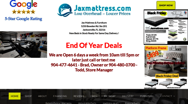 jaxmattress.com