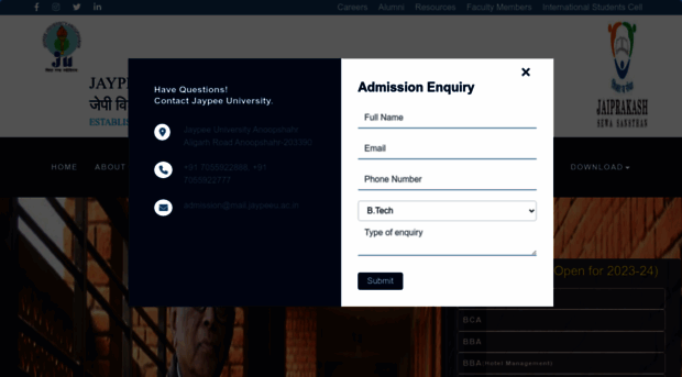 jaypeeu.ac.in