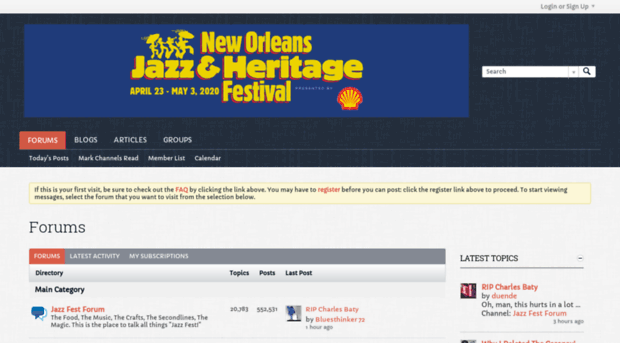 jazzfestforum.com