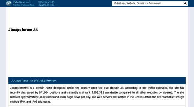 jbcapsforum.tk.ipaddress.com