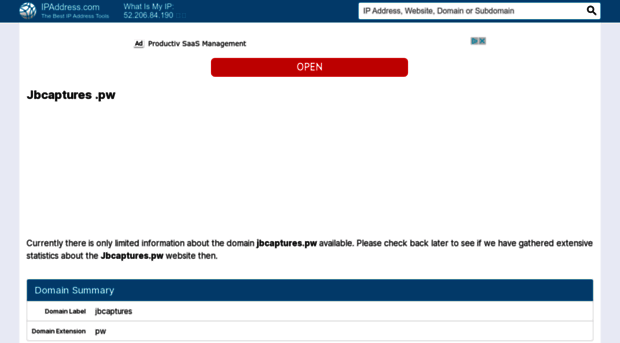 jbcaptures.pw.ipaddress.com