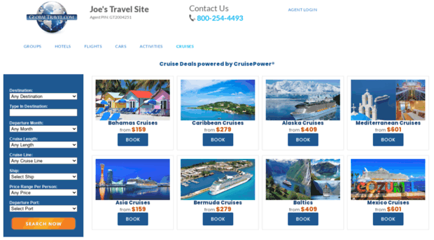 jbcollins.globaltravel.com