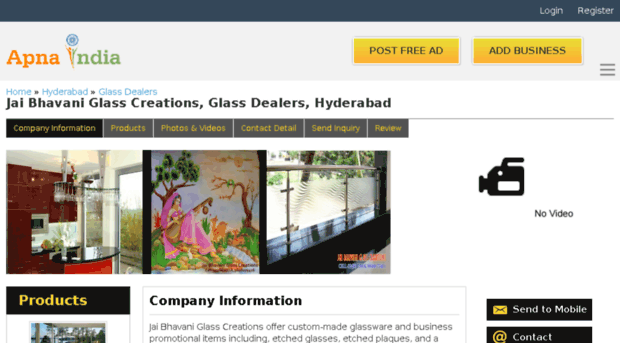 jbglasscreation-hyderabad.apnaindia.com