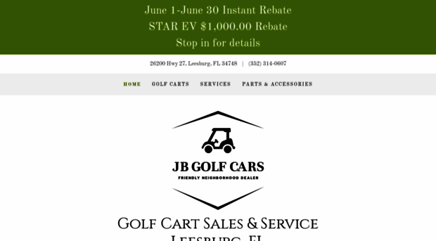 jbgolfcars.com