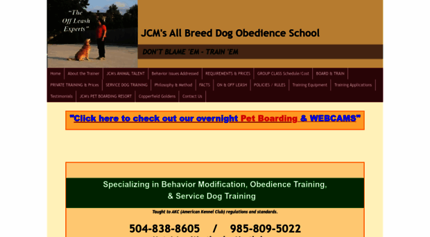 jcmdogtraining.com