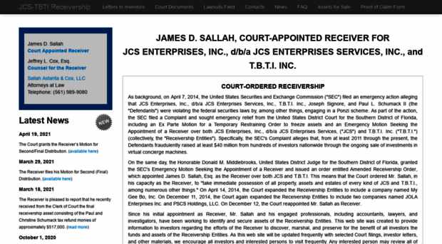 jcs-tbtireceivership.com