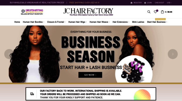 jcwholesalevirginhair.com