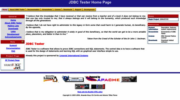 jdbctester.sourceforge.net