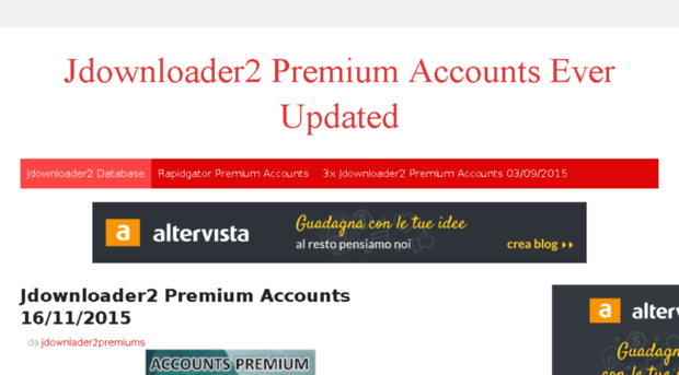 Jdownlader2premiums Altervista Org Jdownloader2 Premium Accounts Jdownlader2 Premium S Altervista