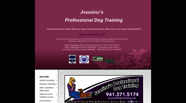 jeaninesprodogtraining.com