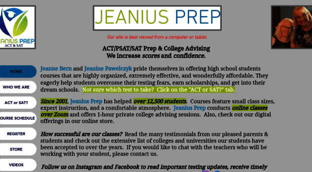 jeaniusprep.com