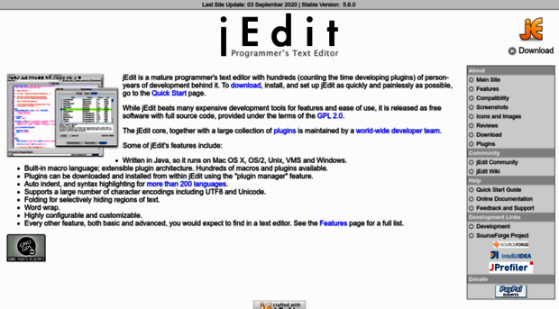 jedit.sourceforge.net