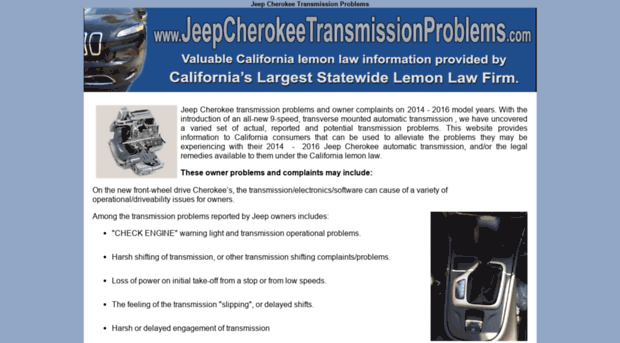 jeepcherokeetransmissionproblems.com