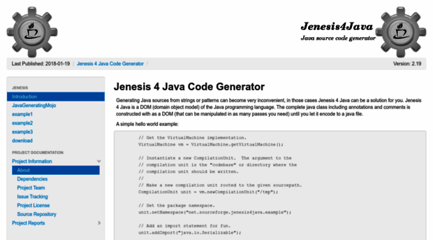 jenesis4java.sourceforge.net