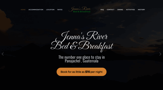 jennasriverbedandbreakfast.com