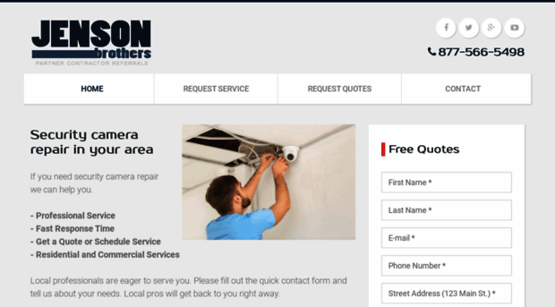 jensonhomesecuritycamerarepair.com