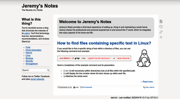 jeremysnotes.com