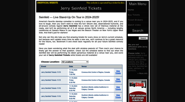 jerryseinfeldtickets.net