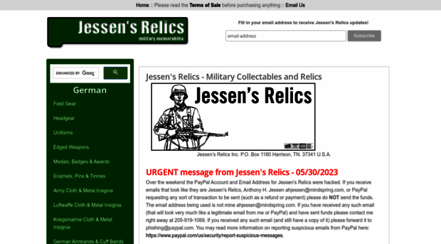 jessensrelics.com