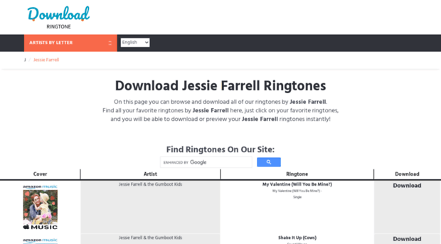 jessiefarrell.download-ringtone.com