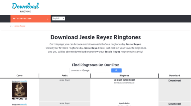 jessiereyez.download-ringtone.com